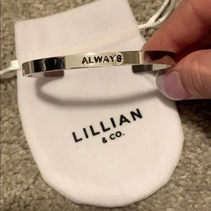 Lillian & Co Silver ‘Always’ Cuff